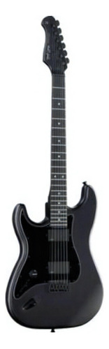 Guitarra eléctrica para zurdo Harley Benton Standard ST-20HH Active de álamo satin black satin con diapasón de roseacer