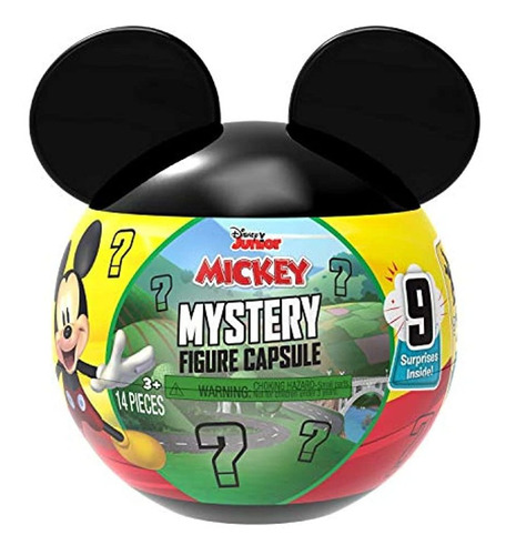 Mickey Mouse Disney Junior Mystery Figura Cápsula, 9 Piezas
