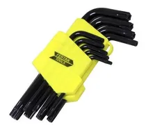 Comprar Jogo Chave Torx Torque Com Furo 9 Peças Tipo L Profissional