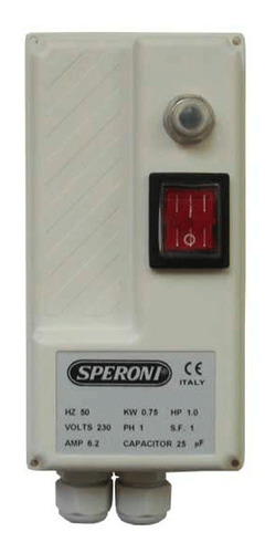 Tablero De Arranque Speroni 0.5hp, 1x220v - Vimar S.a.