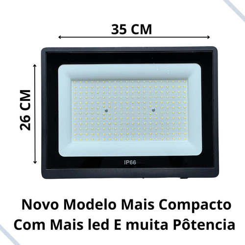 Kit 5 Refletor Led Holofote 2000w Bivolt Prova D'água 6500k