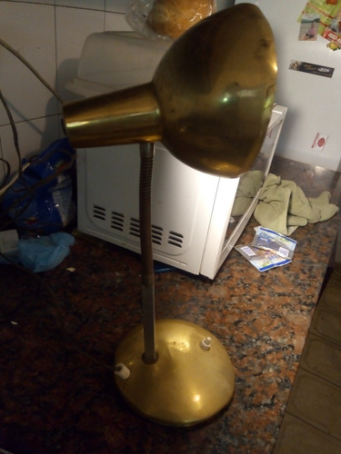 Velador De Cobre Acero Y Aluminio Antiguo