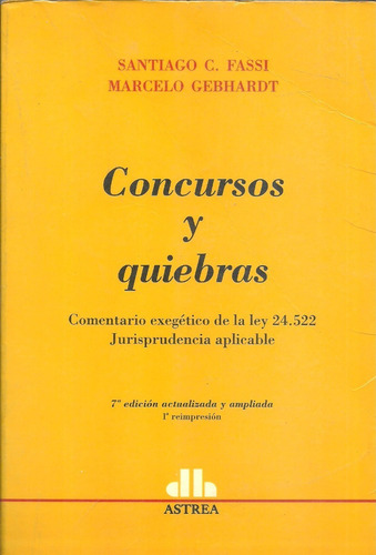 Concursos Y Quiebras - Fassi Gerhardt Dyf