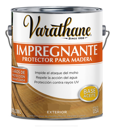 Impregnante Protector Para Maderas Decks 3,785l Varathane