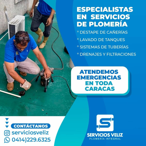 Imagen 2 de 5 de Servicio Plomeria Caracas Destapado 24 Horas 04125438720