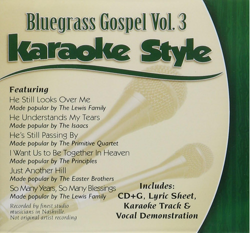 Cd: Daywind Karaoke Estilo: Bluegrass Gospel, Vol. 3