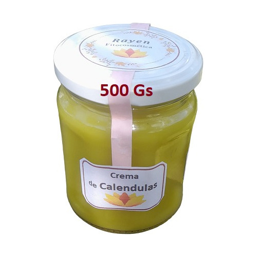 Crema De Caléndulas Rayen 500g Pote Pvc Hipoalergénica Calendulas