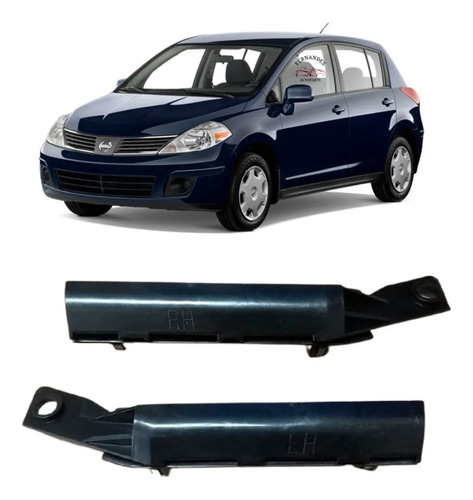 Guia Parachoque Dianteiro Nissan Tiida 2008 / 2012 O Par