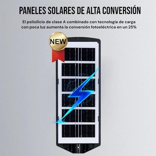 Foco Solar Exterior 1000w Sensor De Movimiento Ip65 + Contro