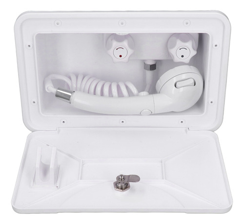Kit De Ducha Exterior Con Manguera Retráctil De 1,5 M Y Grif