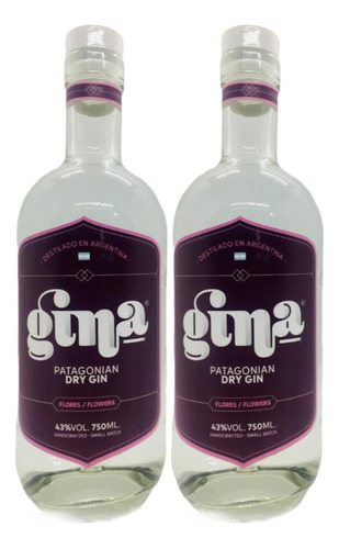 Gin Gina London Dry 750 Ml X2 Oferta - Fullescabio