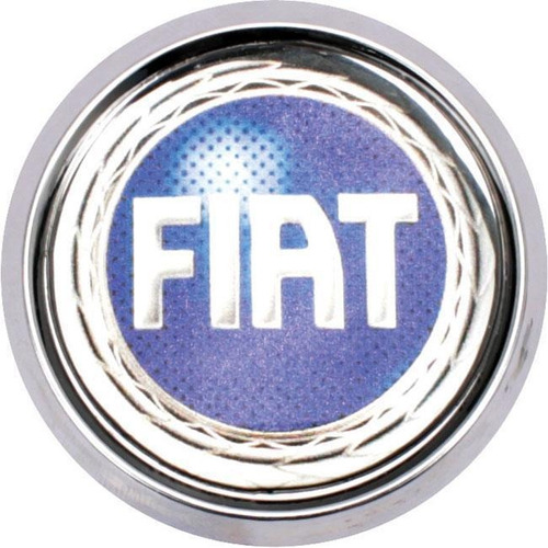 Emblema Calota 48mm Fiat Az Bd Cr (4 Un)