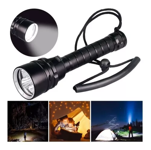 Linterna Buceo Profesional Shustar S-108 1000 Lum, Led Xml-2