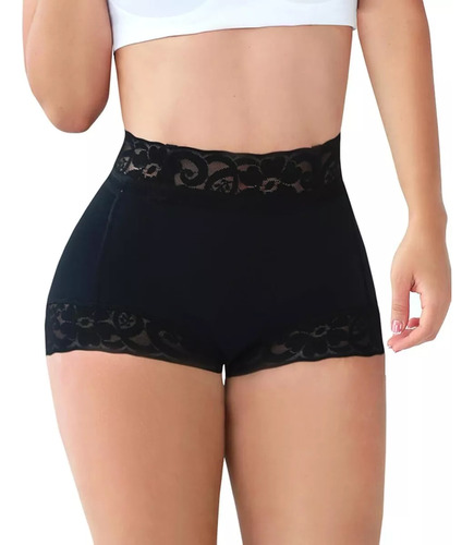 Mujer Encaje Clásico Ropa Shaper Butt Lifter Panty 2 Piezas
