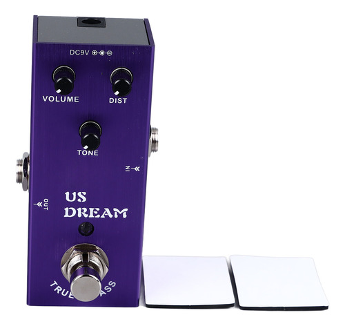 Pedal De Distorsión Para Guitarra, Efecto, Carcasa Metálica,