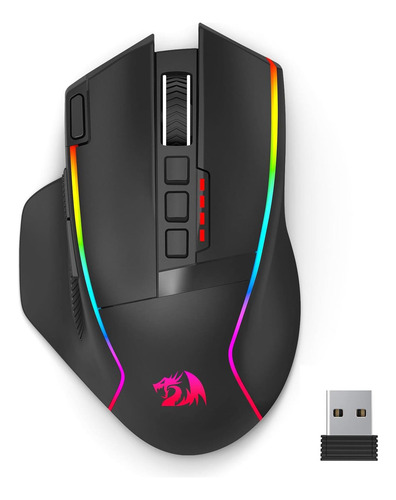 Mouse De Juego Inalámbrico Redragon, Dpi De Ratón Ergonómico