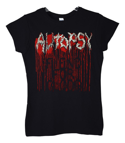 Polera Mujer Autopsy Fiend For Blood Metal Abominatron