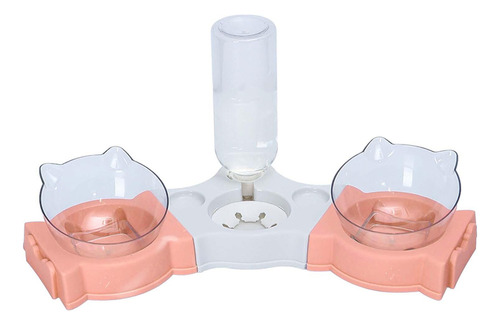 Nuevo Cuencos Triples For Gatos, Platos De Comida For Gatos