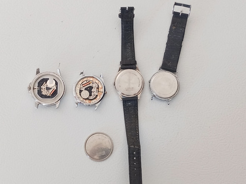 4 Relojes Lorus Quartz Hombre Para Reparar Con Faltantes Diferentes (Usado)
