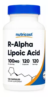 R Ácido Alfa Lipoico R Alpha Lipoic Acid 100 Alta Absorción