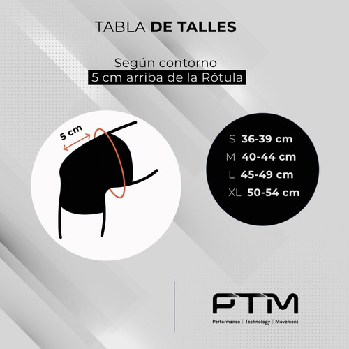 Imagen 2 de 7 de Rodillera Elástica Air Sport Deportiva Profit Ptm Oficial
