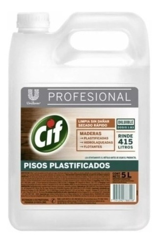 Cif Pisos Plastificados X 5 Lts Unilever