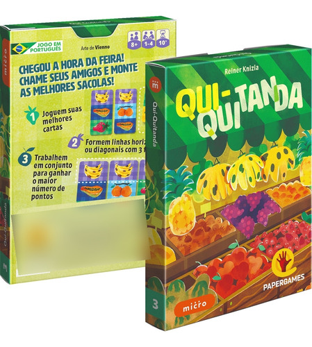 Quiquitanda Expansão E Caixa Microbox Jogo De Tabuleiro