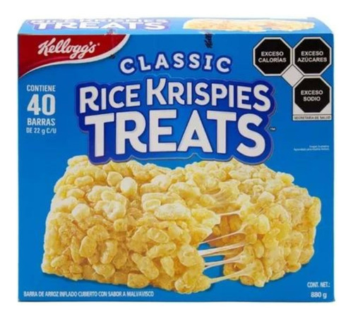 Barra Barrita Golosinas Arroz Krispies Original 40 Unidades