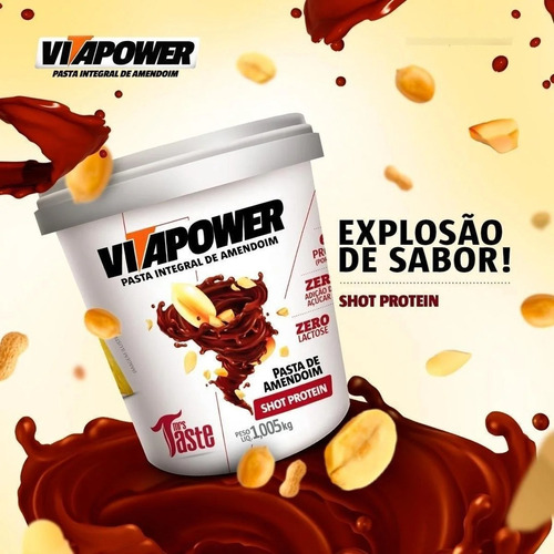 Pasta De Amendoim Shot Protein 450g Academia Vitamina Zero