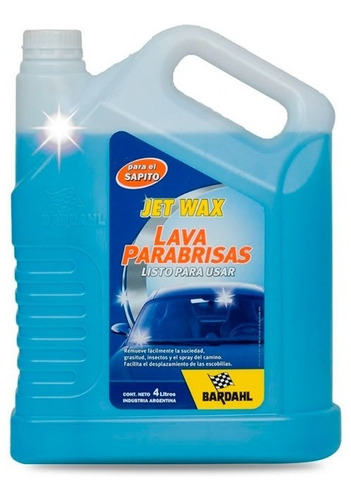 Imagen 1 de 2 de Liquido Limpia Lava Parabrisas 4 Litros P/ Sapito Bardahl