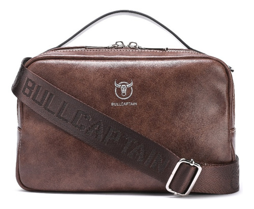 Bullcaptain - Morral De Cuero Pu Djb-0106-pu-cf Café