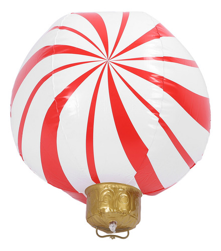 Bola Inflable De Navidad Con Forma De Caramelo De 23.62 PuLG