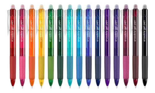 Bolígrafos De Gel Borrables Retráctiles De 15 Colores...