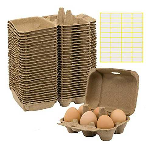 30 Cartones De Huevos De Papel Para Almacenamiento De Huevos