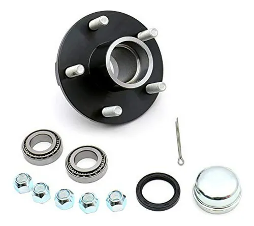 Kit De Eje Para Trailer 5 Tornillos 4-1-2 Lbs Con Rodamient