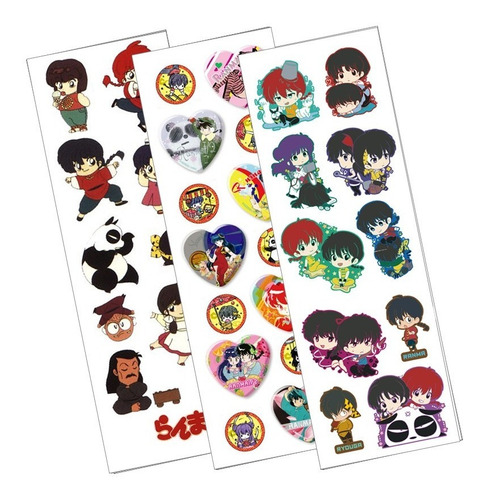 Plancha De Stickers De Anime De Ranma 1/2 Akane P-chan Nabik