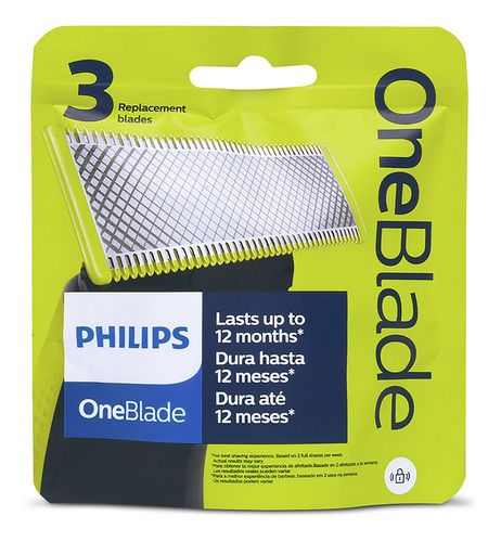 Imagen 2 de 5 de Oneblade Philips Cuchilla De Recambio Pack Por 3 Unidades