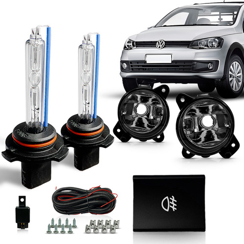 Kit Farolete Milha Saveiro G6 2013 14 15 2016 Lâmpada Xenon