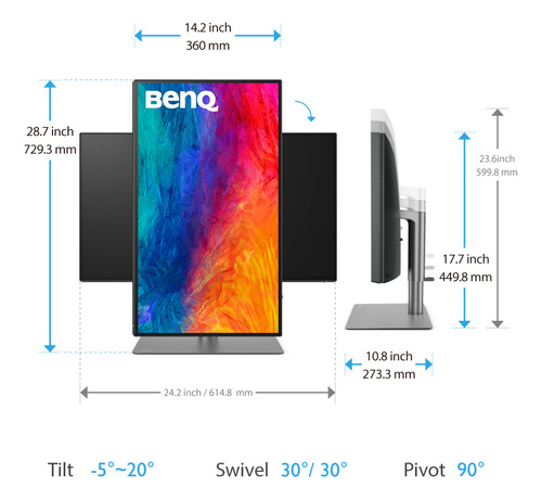 Monitor Para Diseño Benq Pd2725u 27 4k Mac-ready Tb3 Pip-pbp