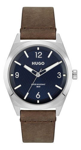 Hugo Make Reloj De Cuarzo De Acero Inoxidable Con Correa De 