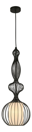 Lámpara Decorativa Techo Colgante Artistica Negra Negro 60w