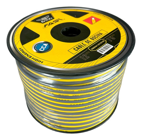 Dbsw1275yg Cable Bocina Db Bass 75 Mts Cal 12 Cca