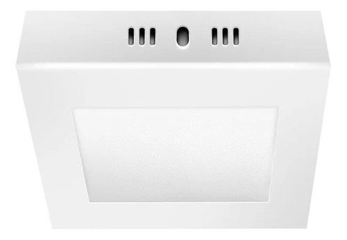 Pack 10 Plaflon  Led De Aplicar Cuadrado 6w Calido Frio Color Frío (6500k)