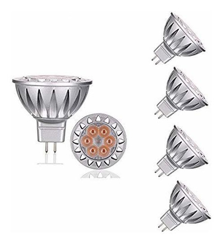 Focos Led - Mr16 Led Bulbs(4 Pack) 7w Ac/dc 12v 6000k Cool W