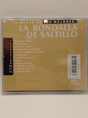 La Rondalla De Santillo Lo Mejor De Lo Mejor Cd Nuevo