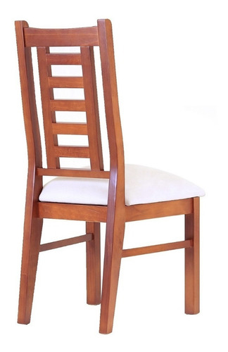 Silla de comedor Muebles América Silla Comedor con estructura color raulí y asiento crudo