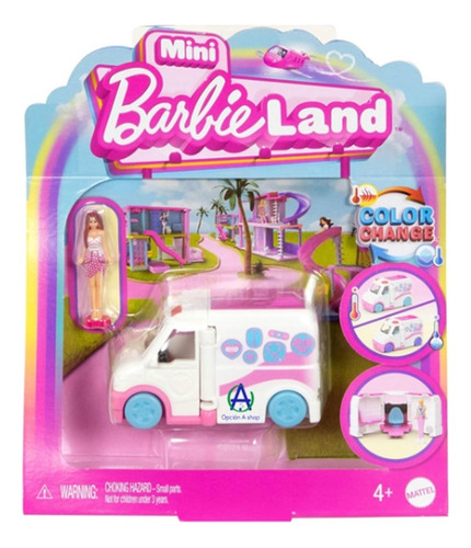 Ambulancia Mini Barbieland Muñeca Miniset Barbie Muñeca