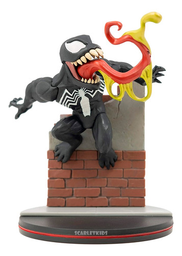 Venom Marvel Figura Qfig Mechanix Original Scarlet Kids