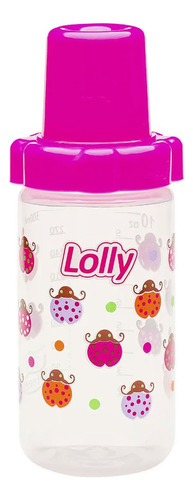 Mamadeira Lolly Big Zoo Silicone R 300ml - Rosa 11065-01