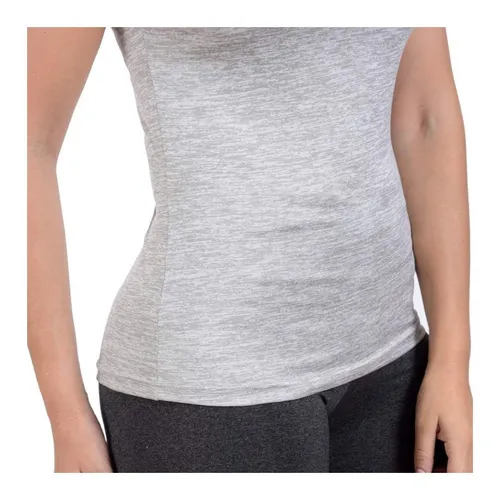 Camiseta Cuello V Jaspeada Wilson Dama Gym Fitness